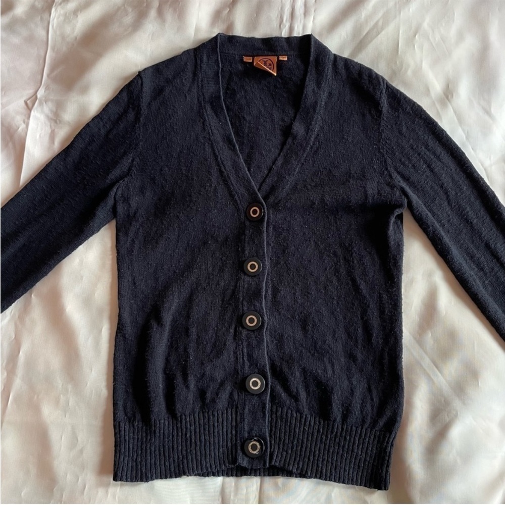 Tory Burch Black Basic Everyday V Neck Buttoned L… - image 5